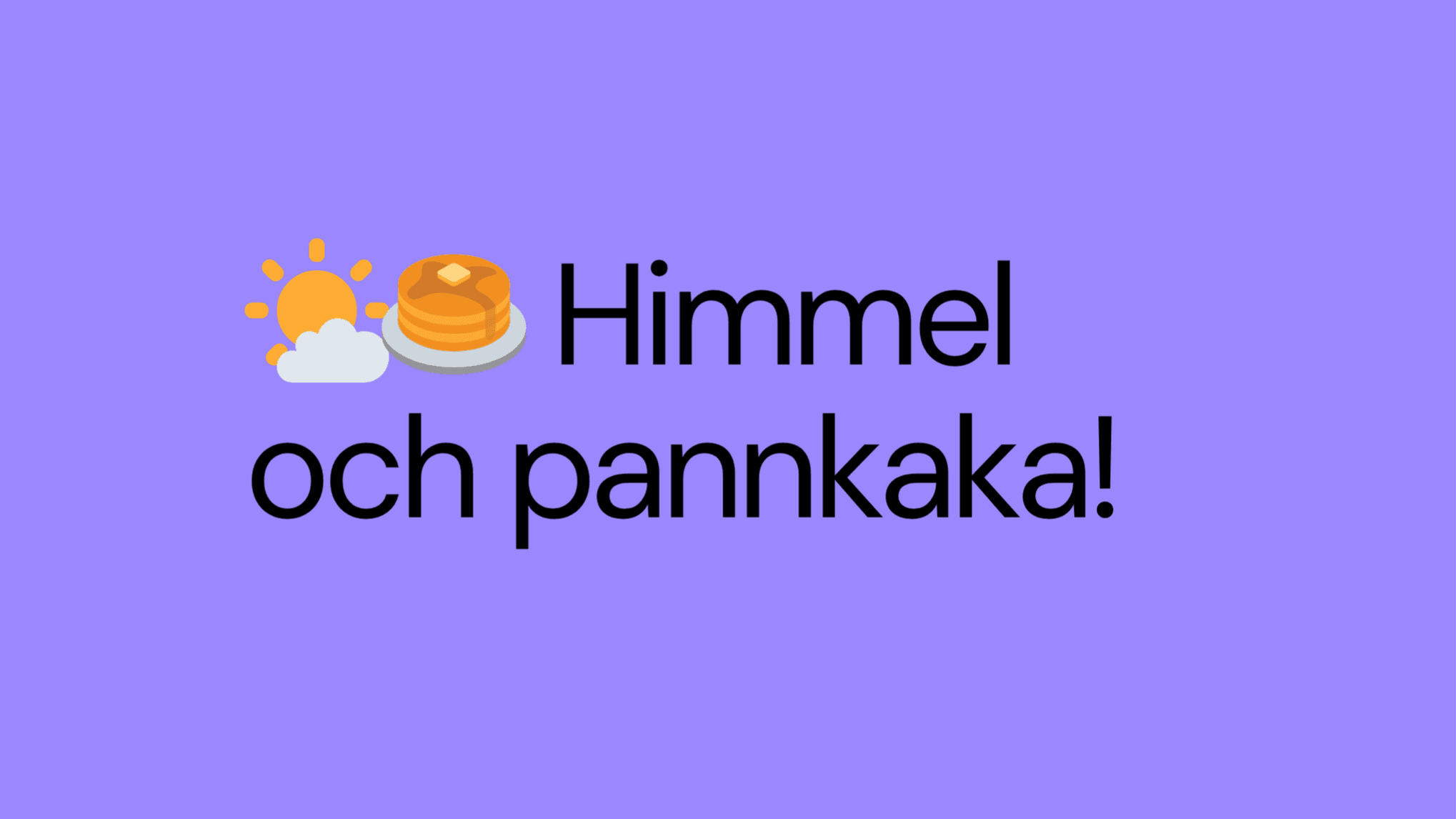 Himmel och pannkaka i Visborgskyrkan