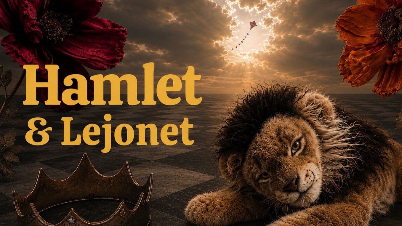 Teatervagnen presenterar: Hamlet & Lejonet – en rolig pjäs om sorg