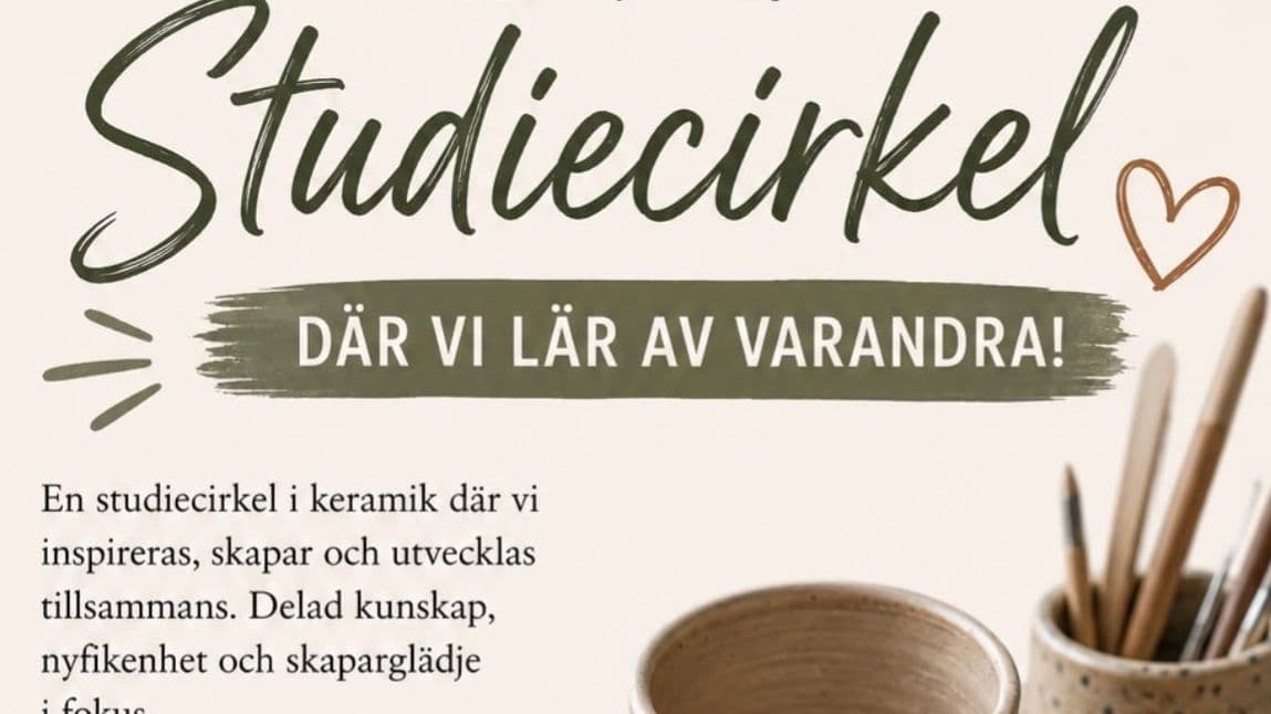Där vi lär av varandra! Kurs i keramik