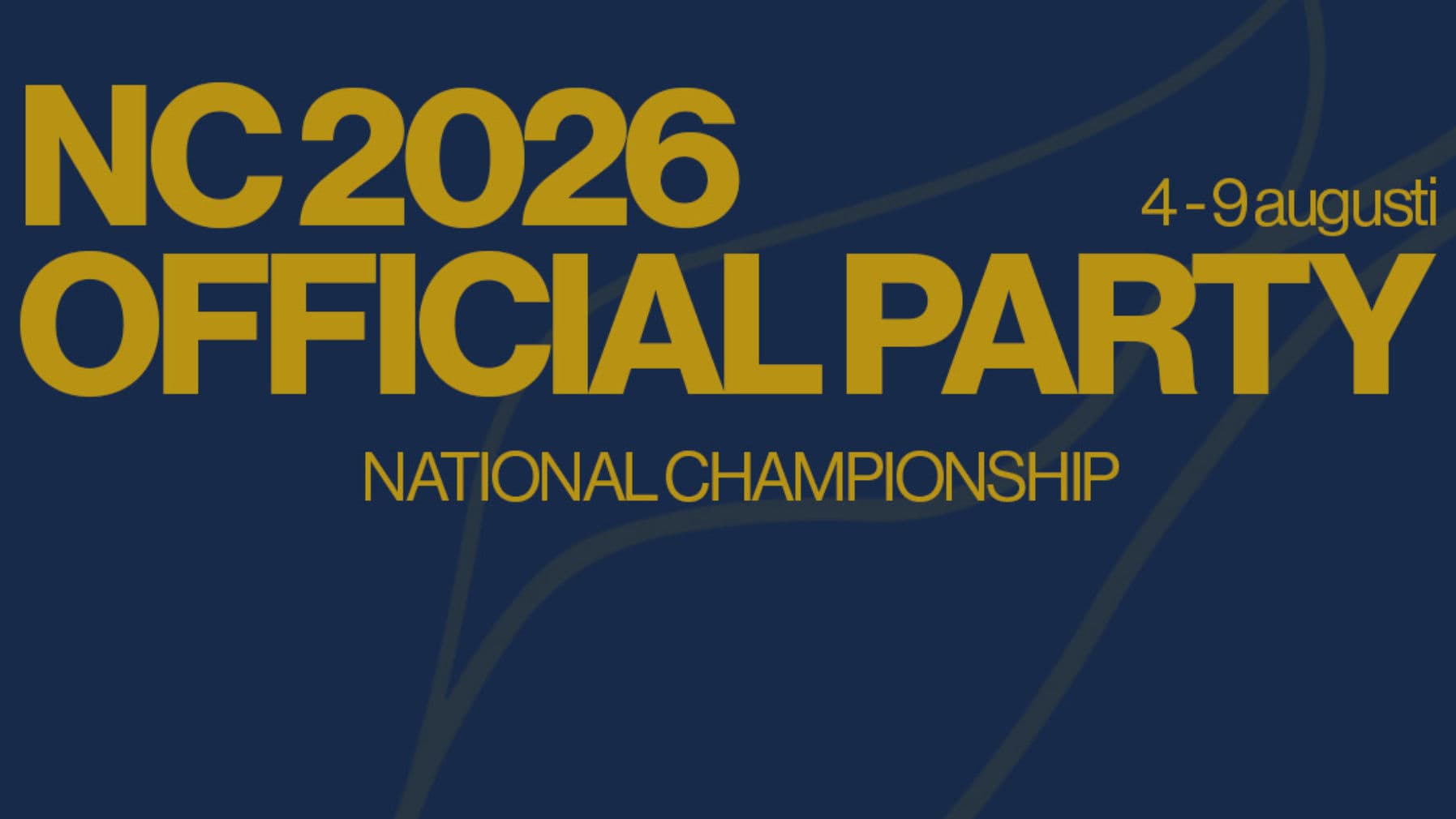 Nordic Championship Official Party 2026