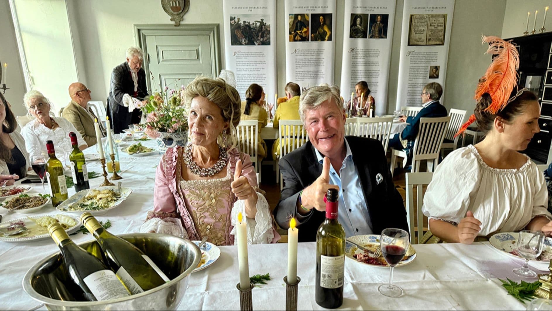 Slottsmiddag à la 1700-tal på Christinehof