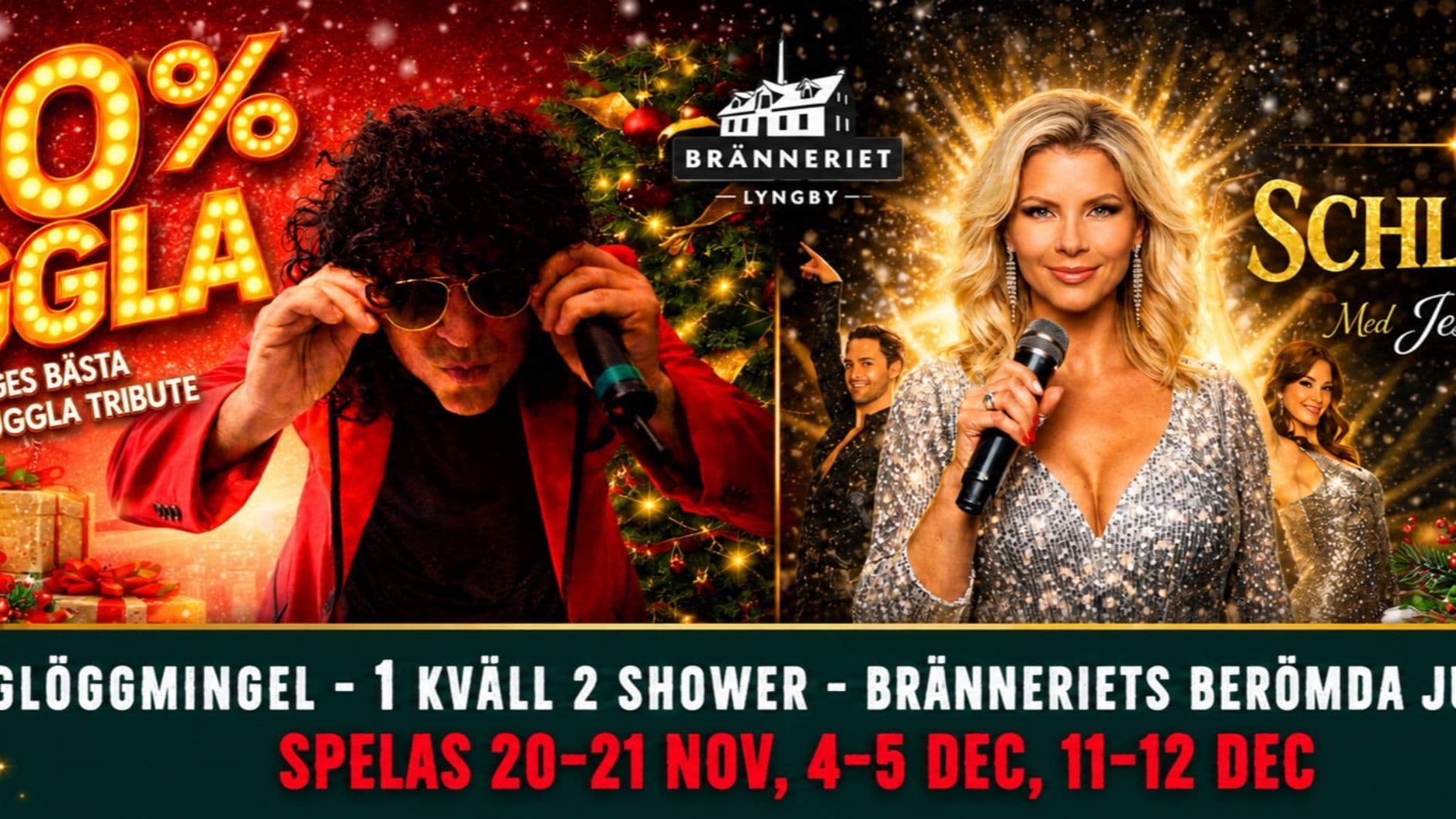 2 SHOWER 1 KVÄLL | Julbord på Bränneriet